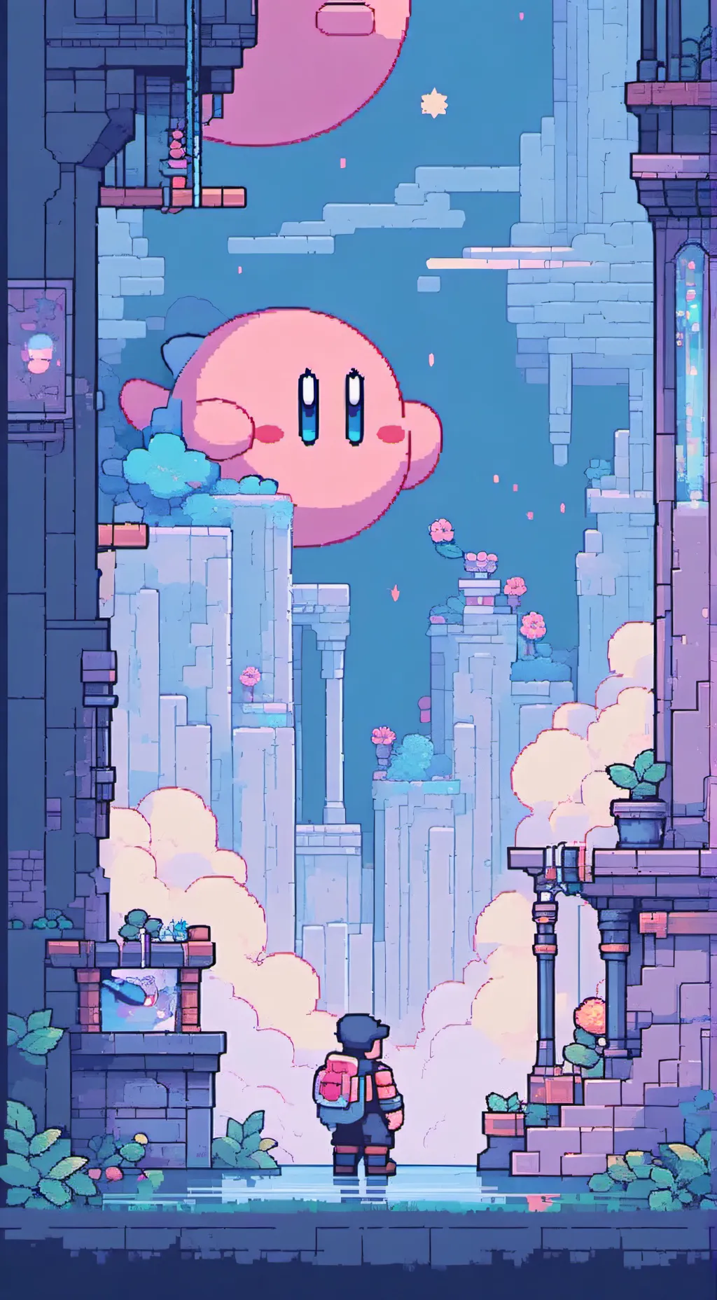 ai character: KIRBY background