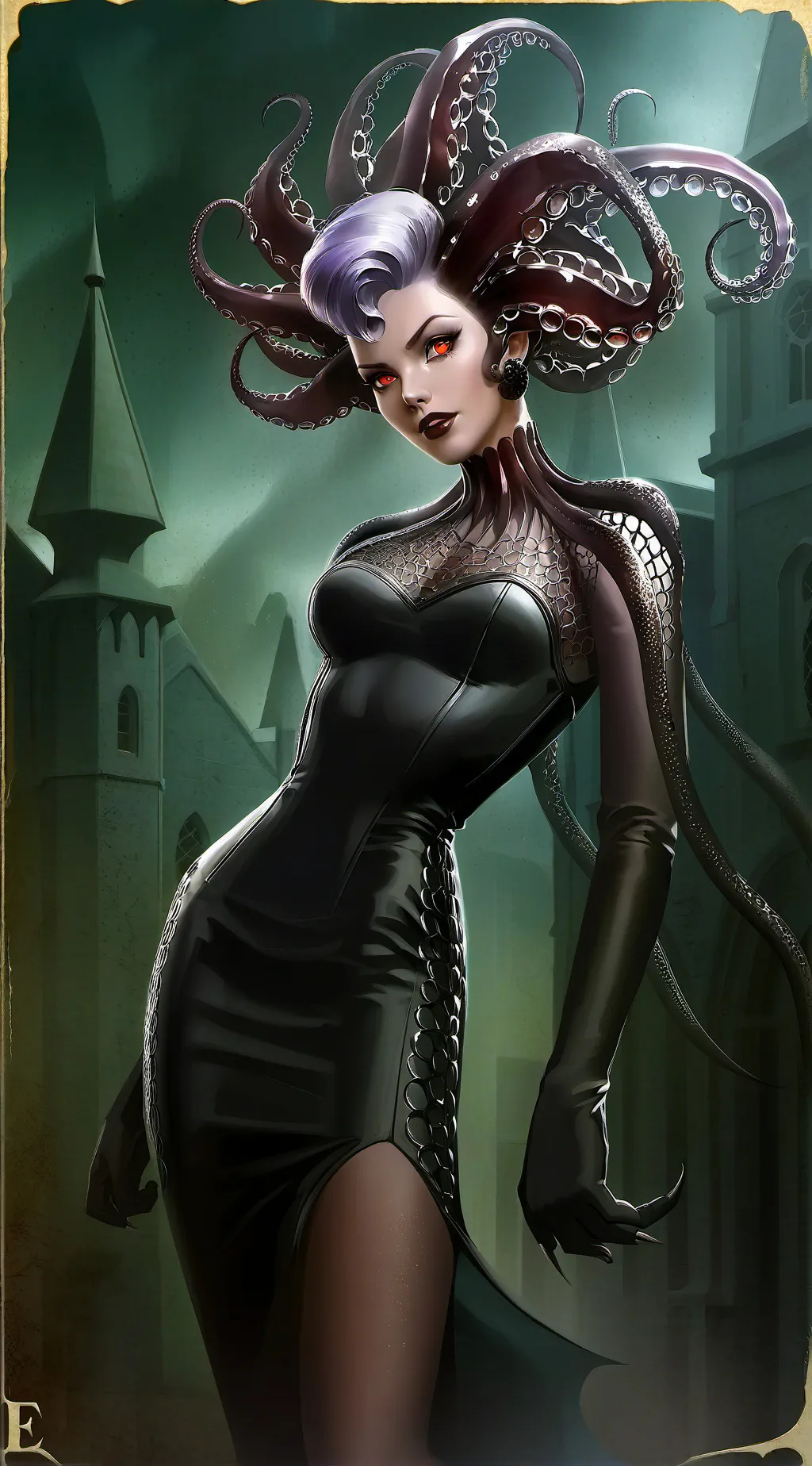 ai character: Ursula god of evil background