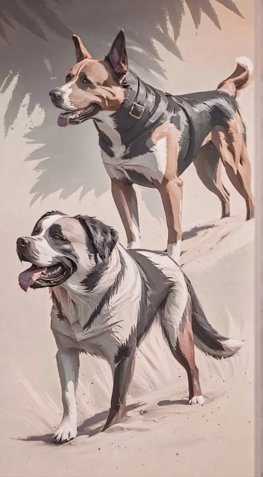 ai character: manada de perros background