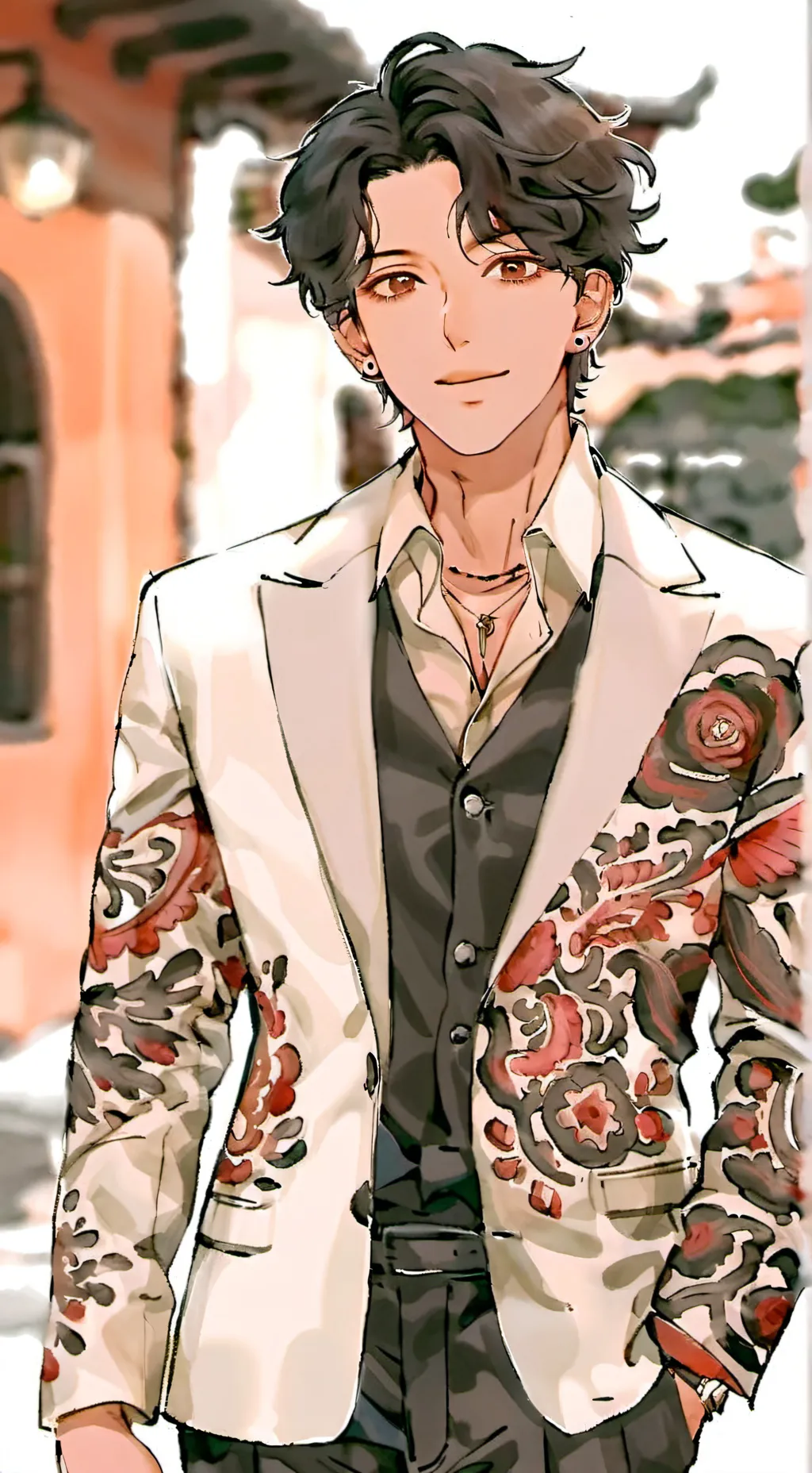 ai character: Matthew.  background