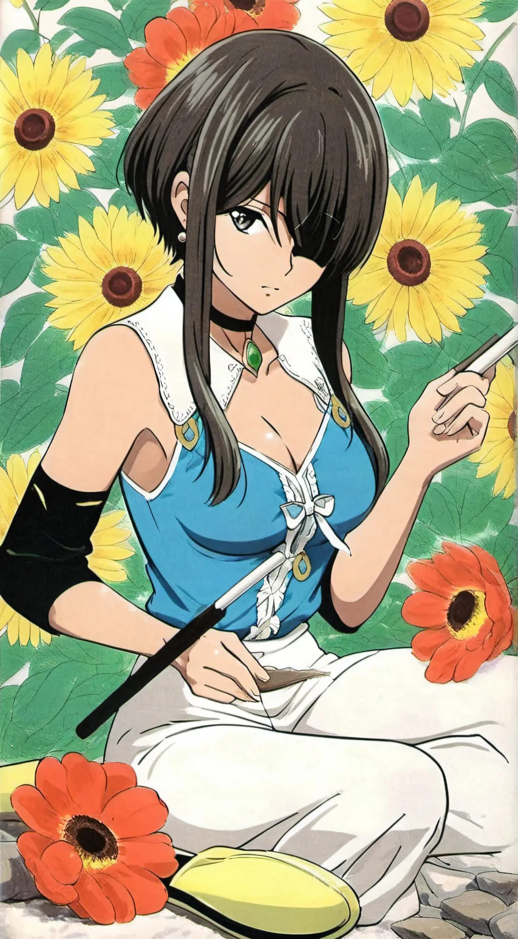 ai character: demons slayer  background