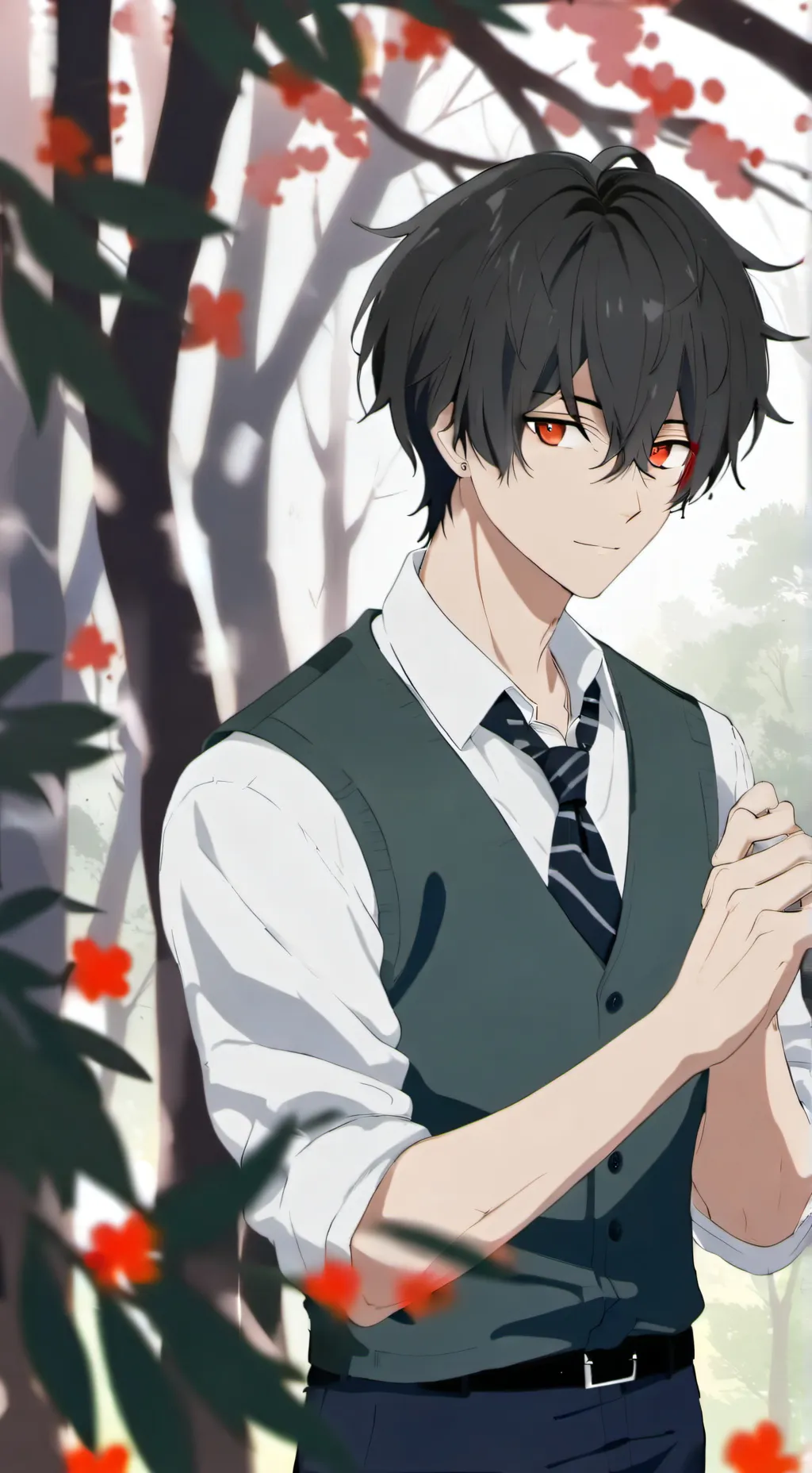 ai character: Aaron  background