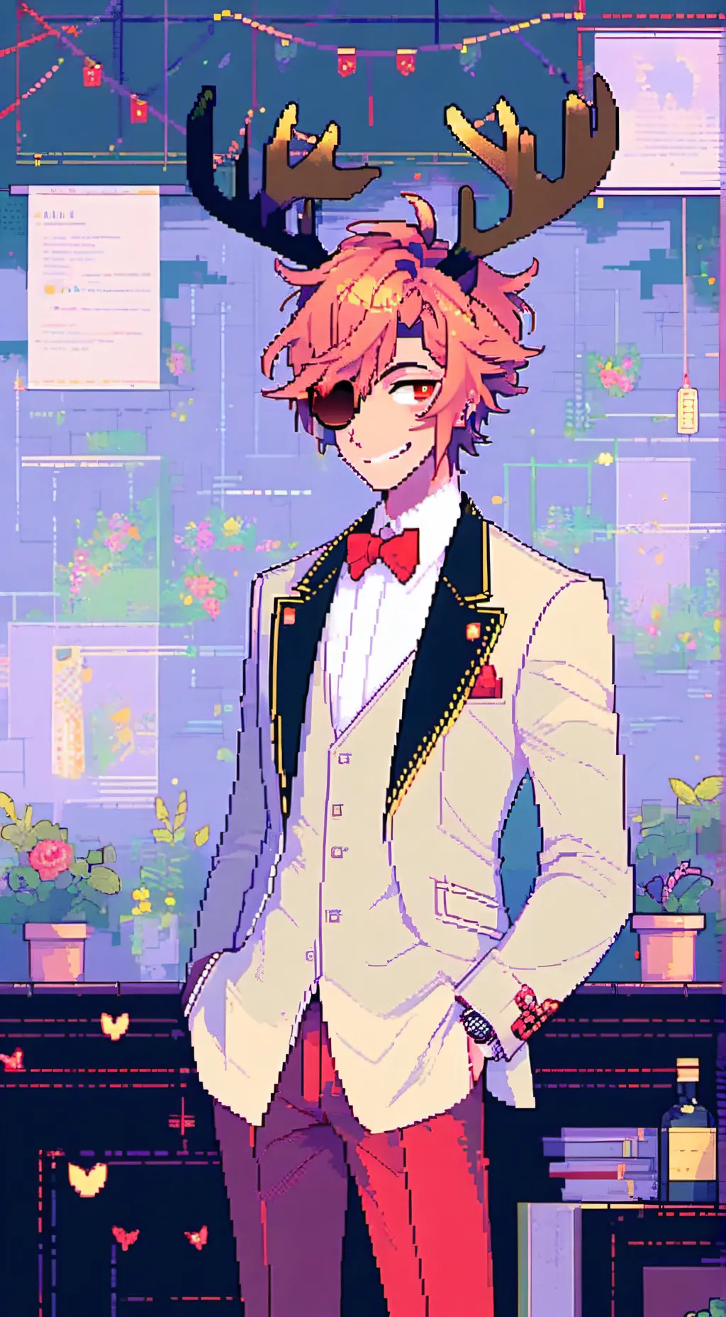 ai character: Al + luci + char background