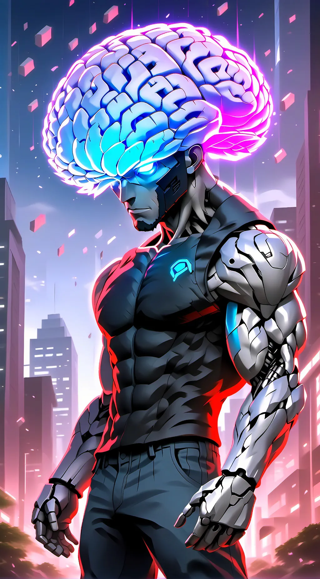 ai character: Tesla  background