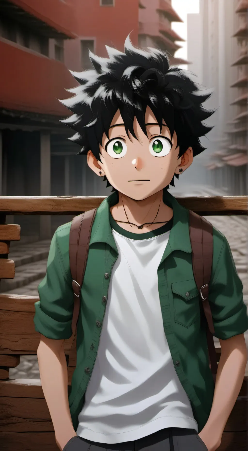 ai character: "muerte de tu papa background