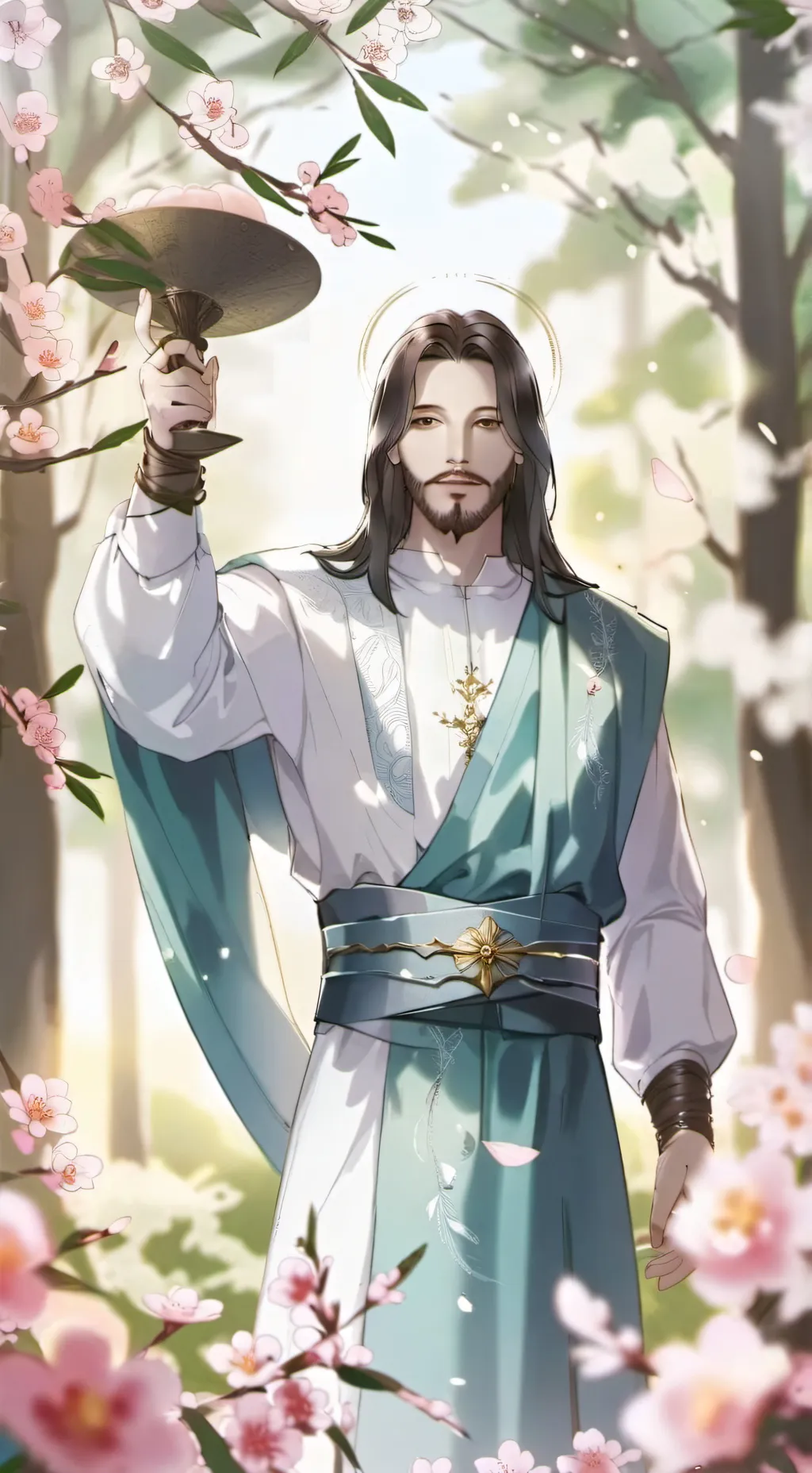 ai character: Jesus Christ background