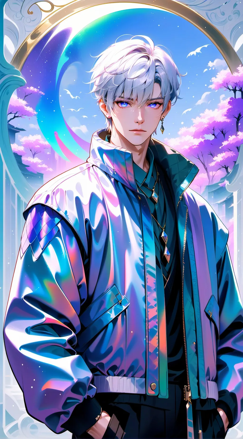 ai character: Rainbow Friends  background