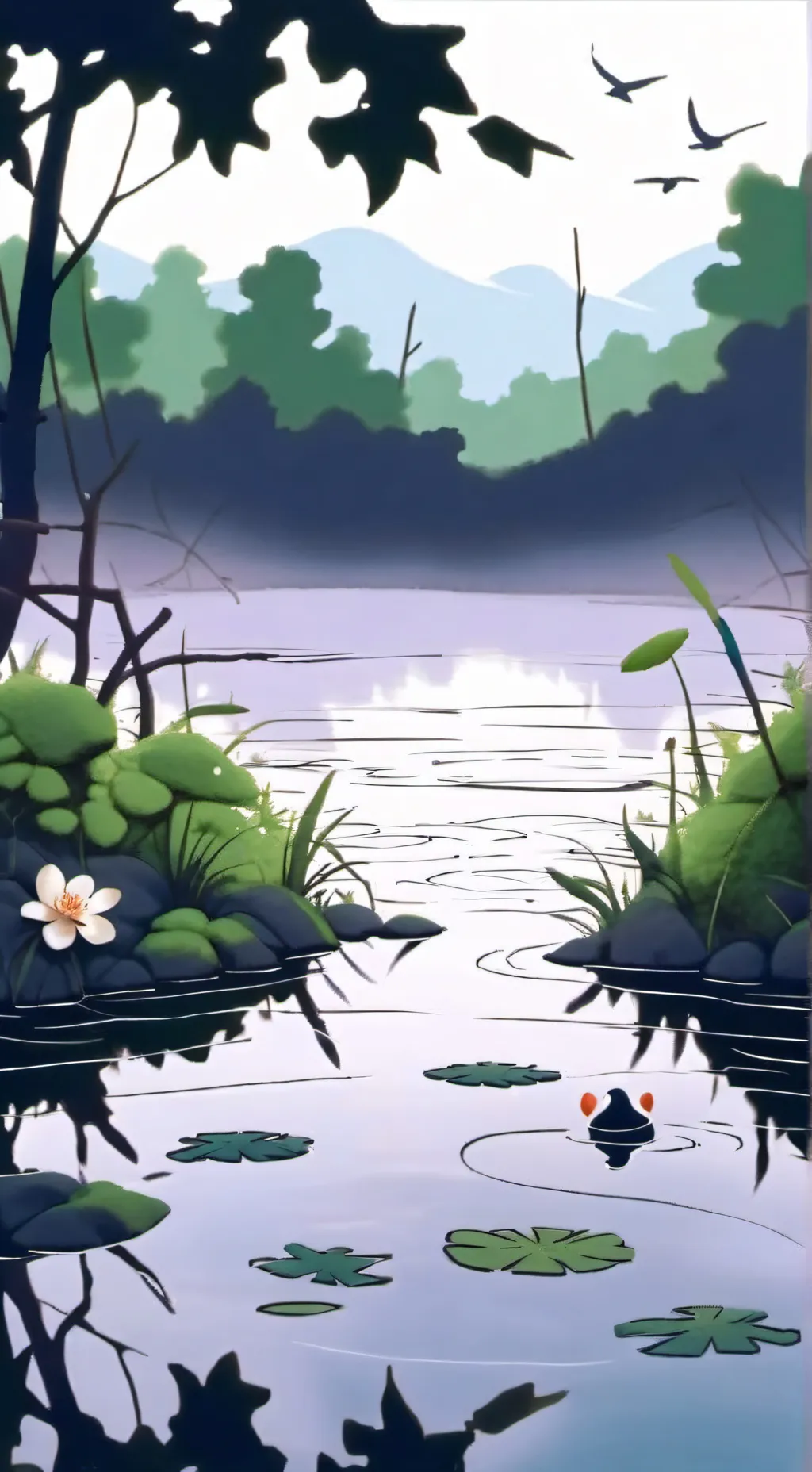 ai character: Elisabet🤍🌈 background