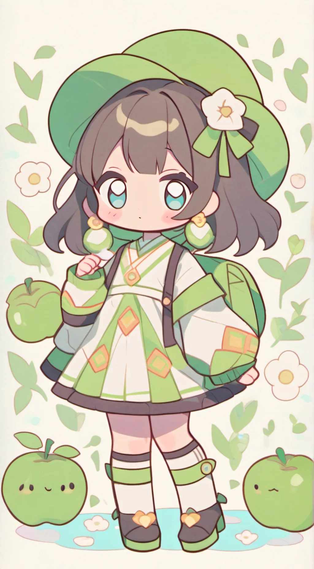 ai character: bebe abandonada background