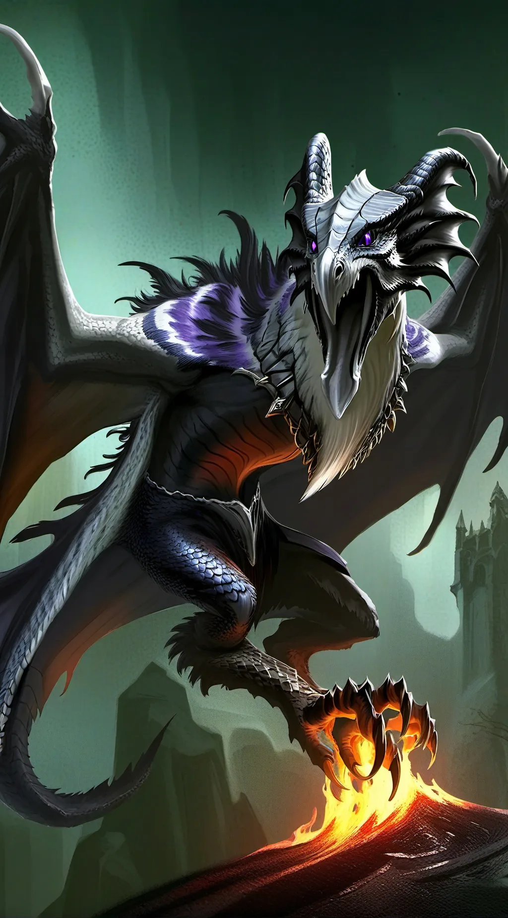 ai character: Azeral the flame background