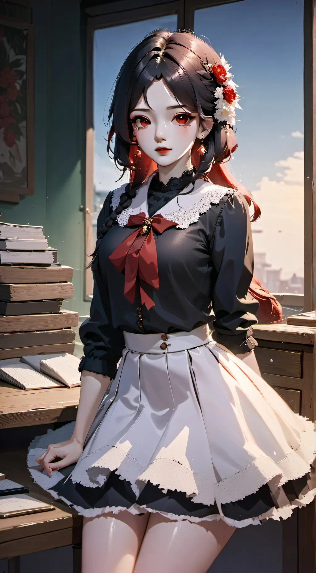 ai character: lollirock 💛💙💕 background