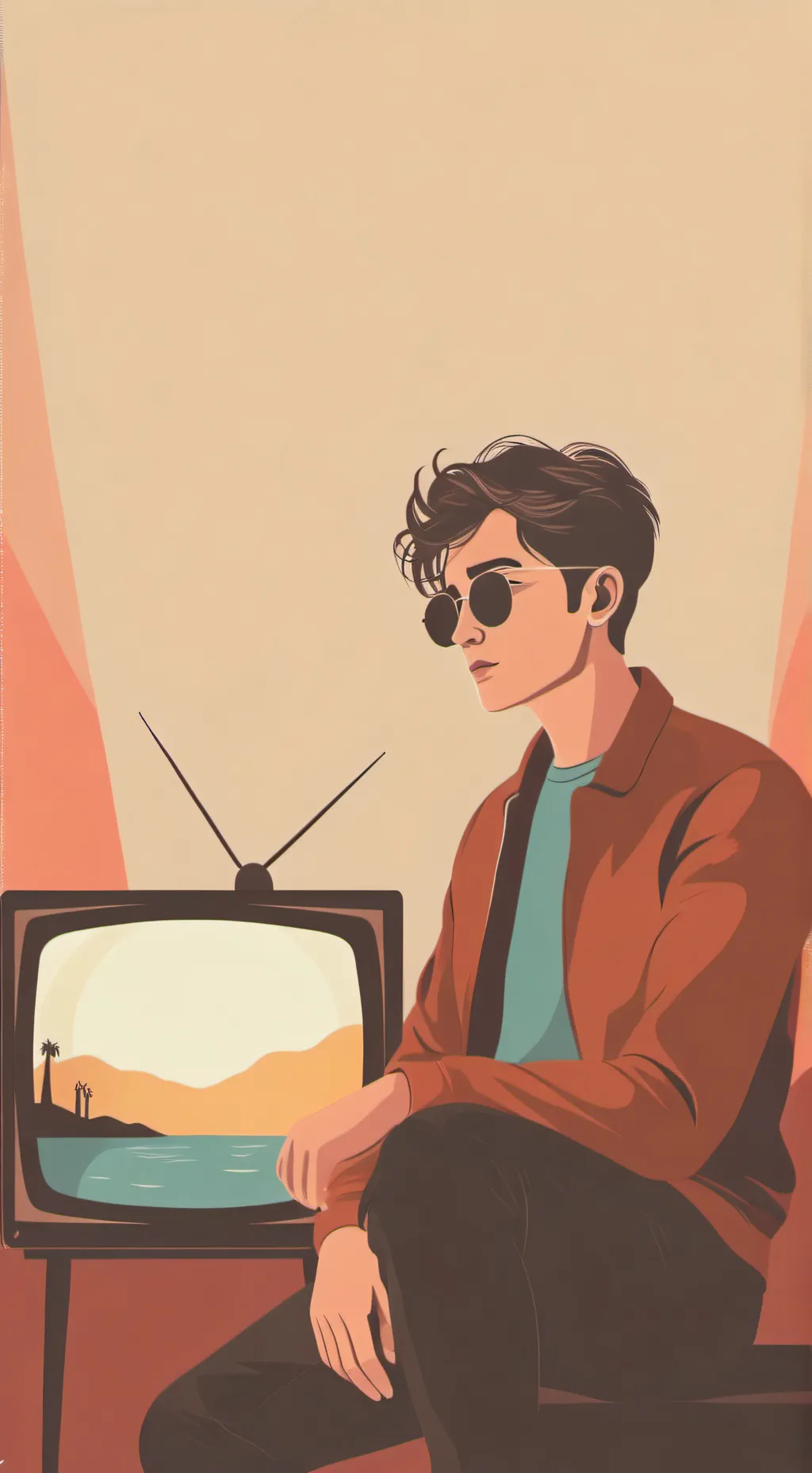 ai character: Tv Man background