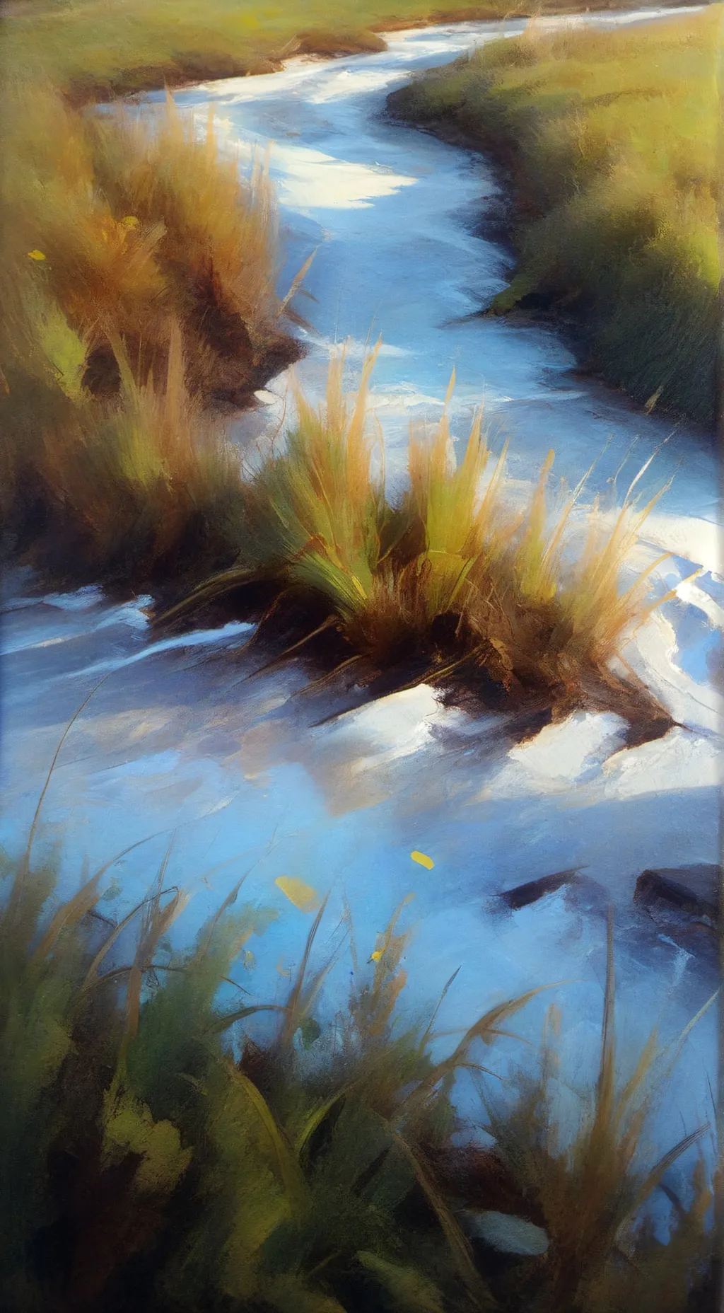 ai character: touch grass background