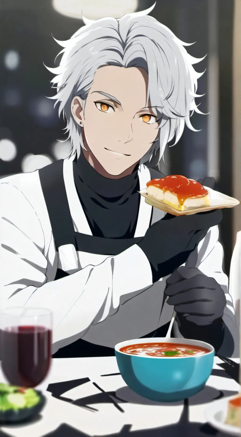 ai character: Papitas background