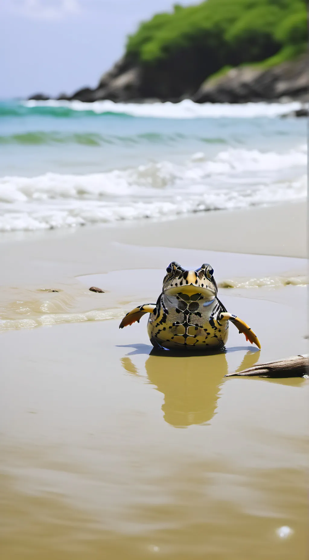 ai character: "🌻🏖dw beach🌻🏖" background