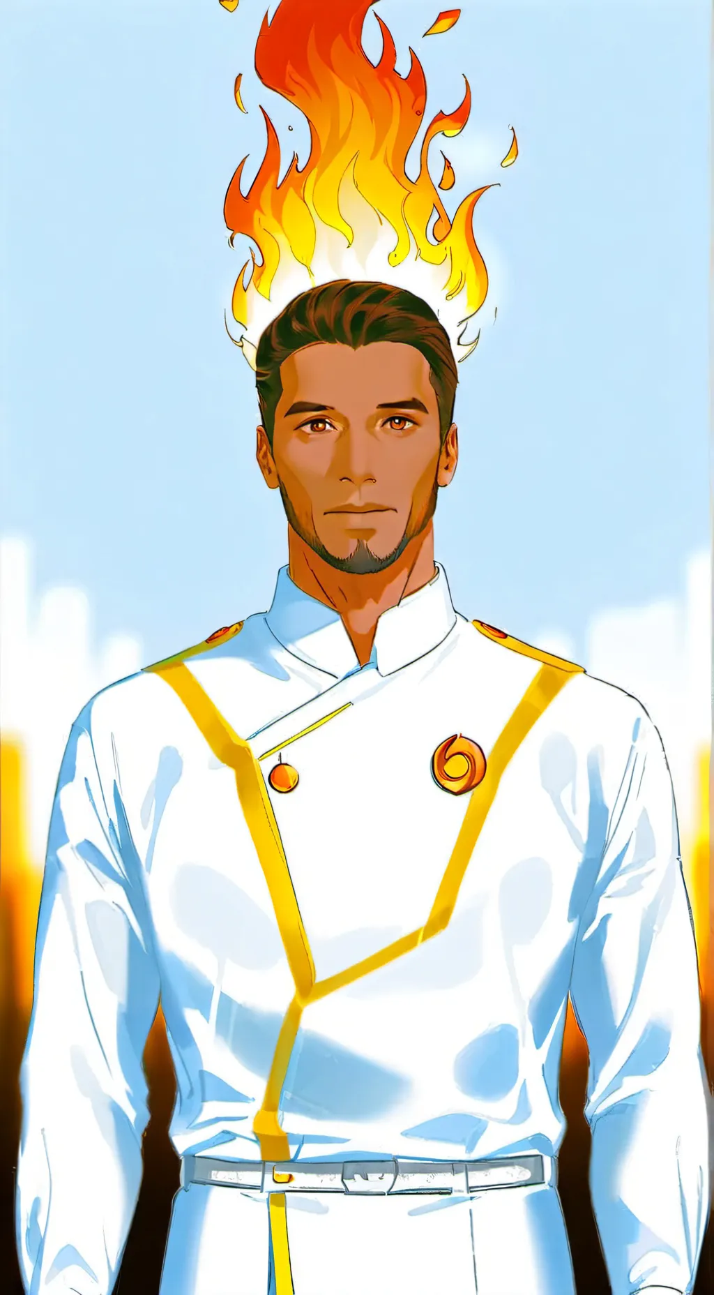 ai character: Dale Yellow background