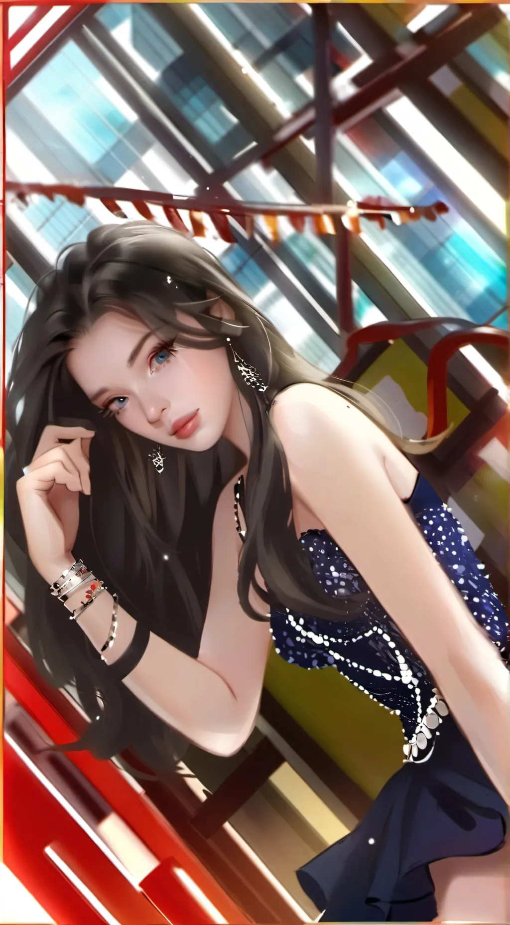 ai character: Amelia roes  background