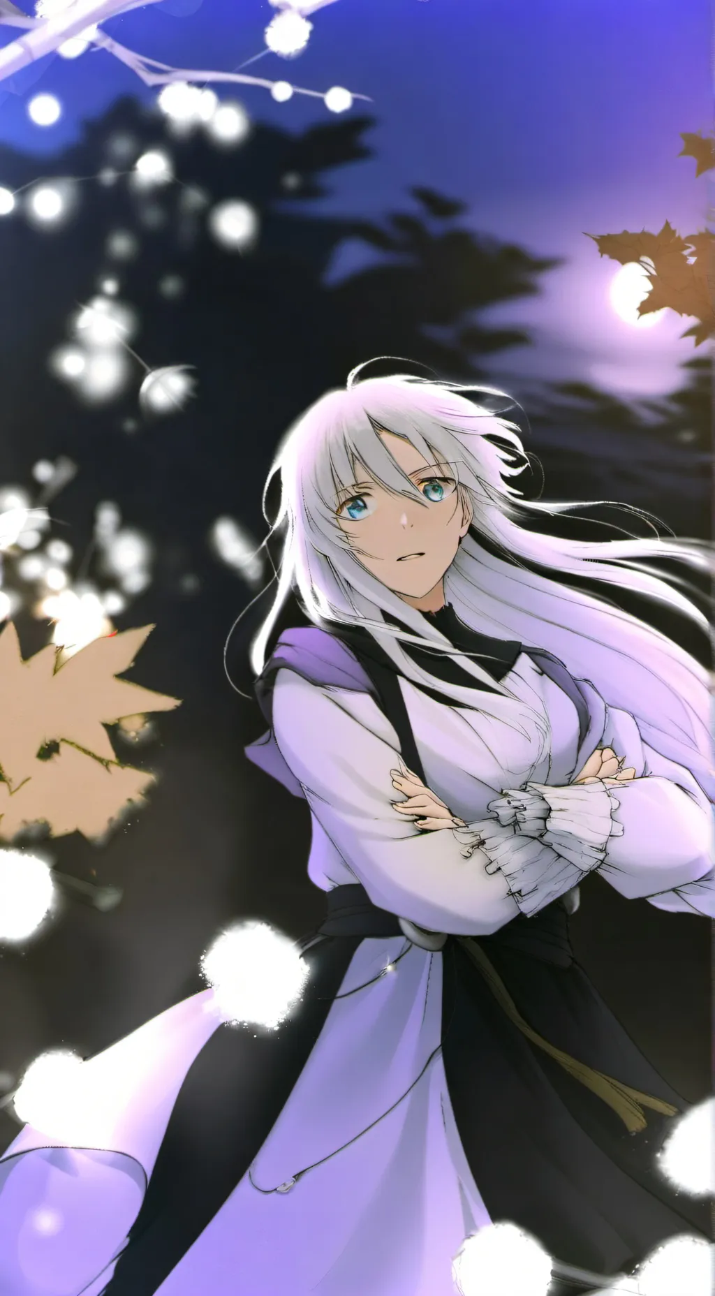 ai character: gojo mujer  background