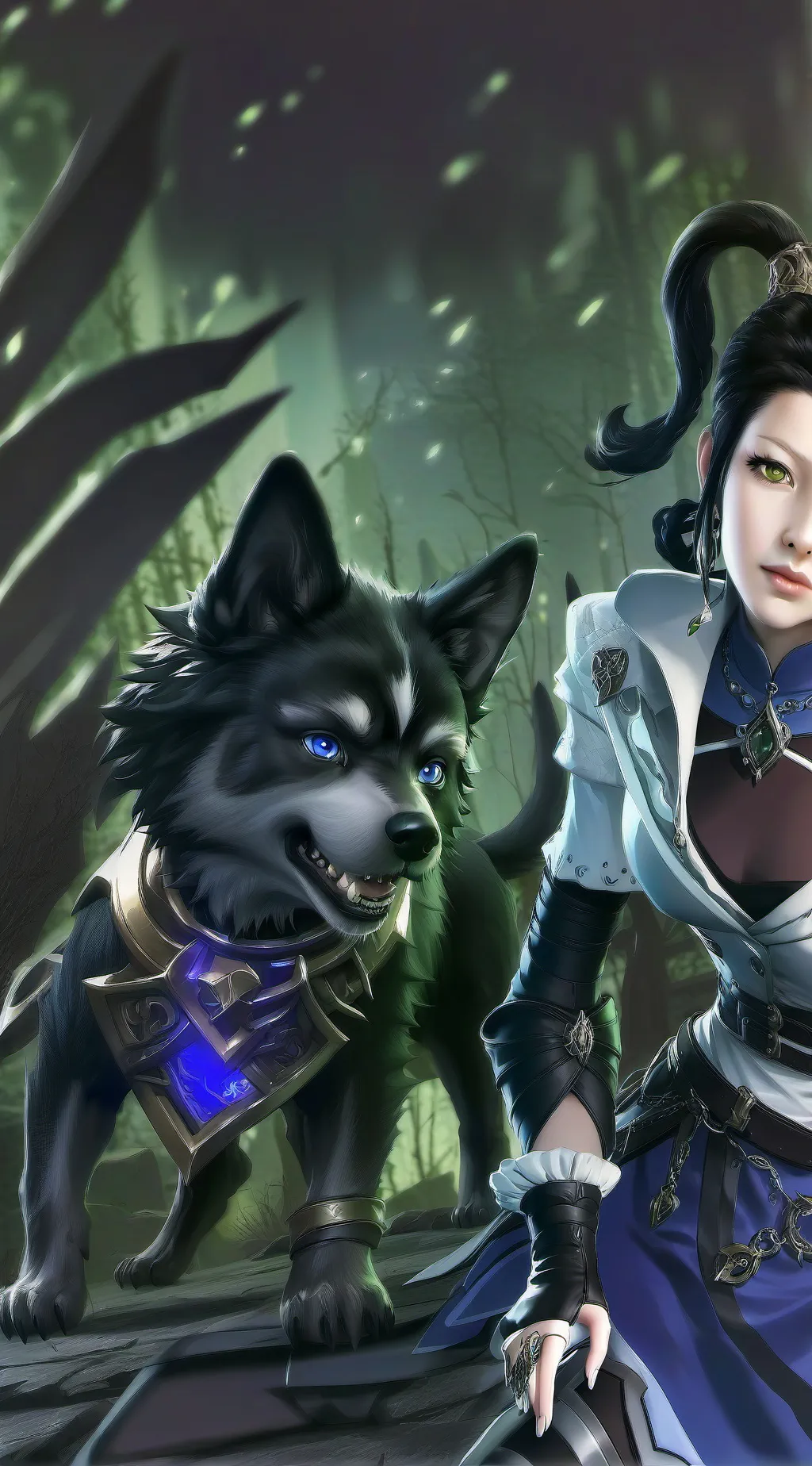 ai character: E background