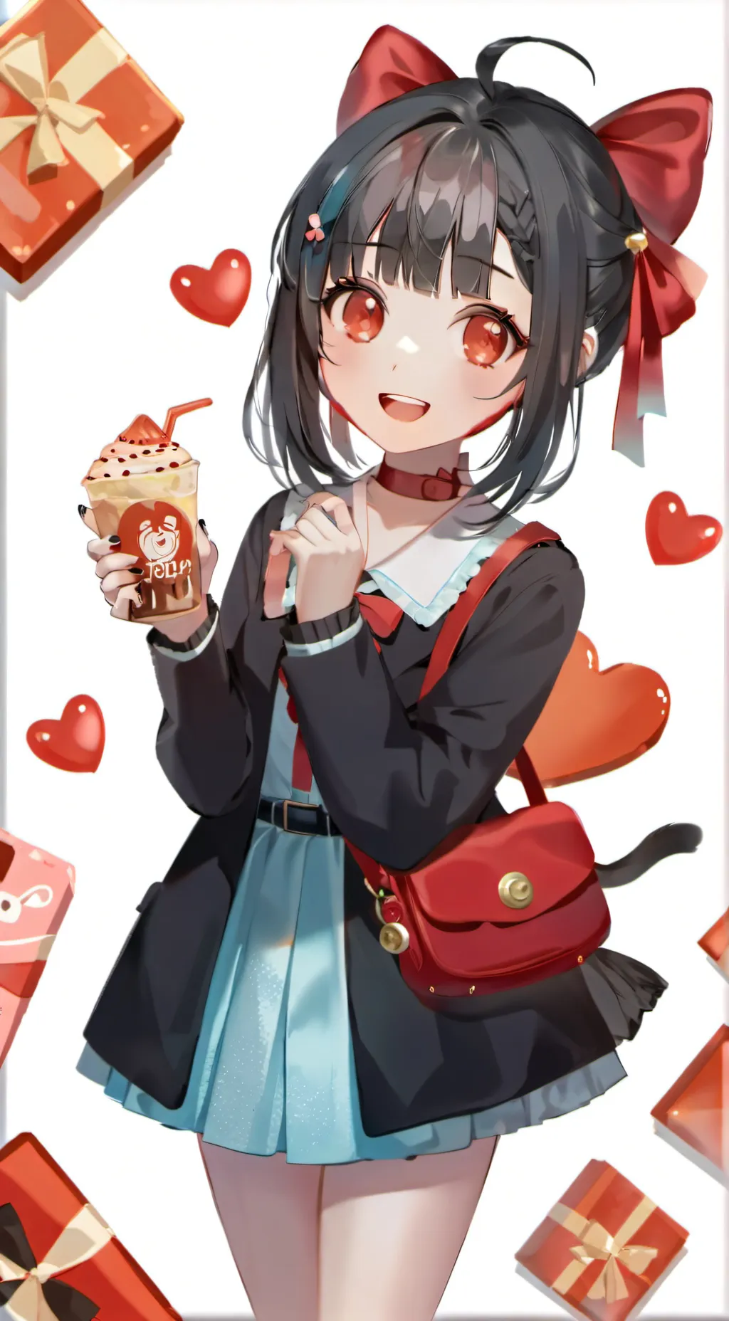 ai character: candy background