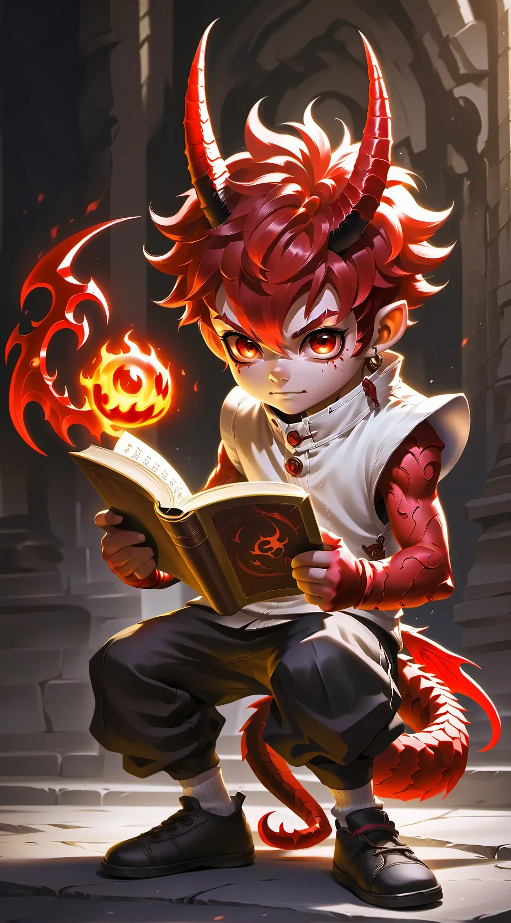 ai character: corruption background