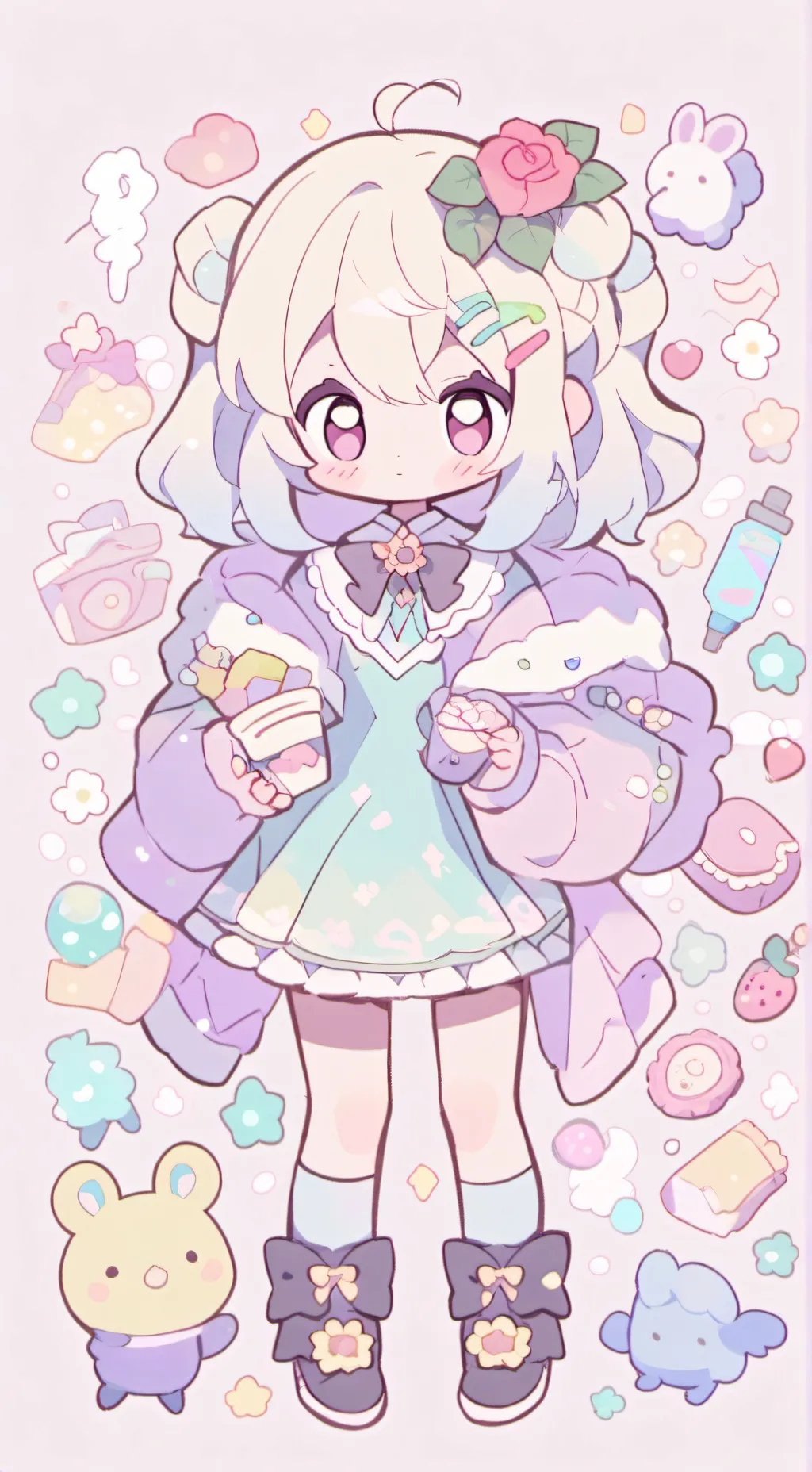 ai character: school pick me background