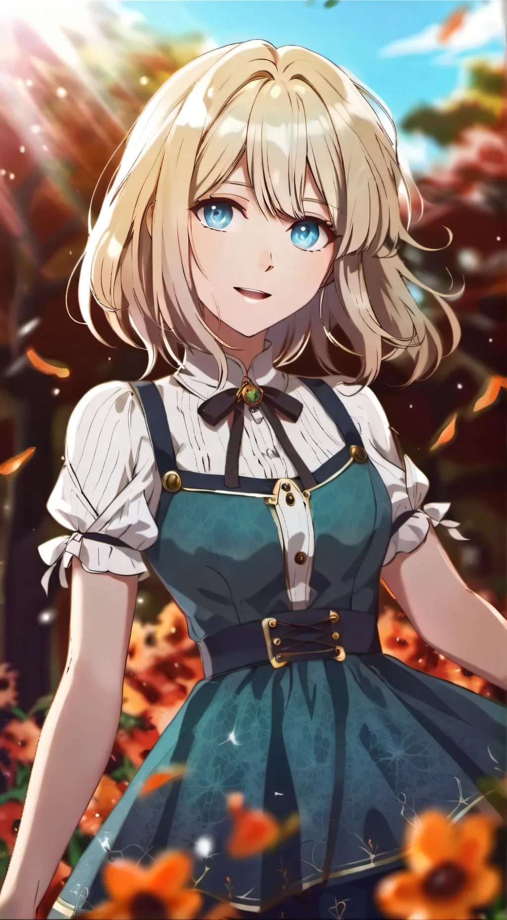 ai character: Emmi Ash-Lee Rose background