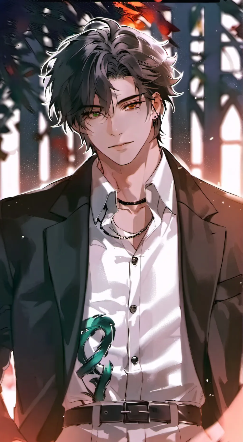 ai character: Villain×Hero background