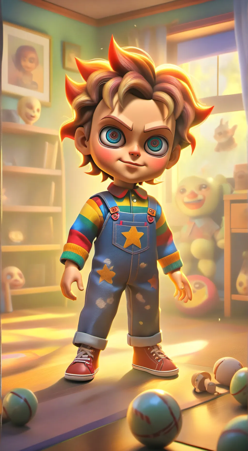ai character: chucky background