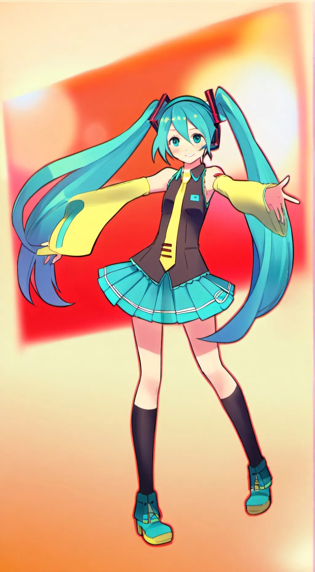 ai character: Hatsune Miku background