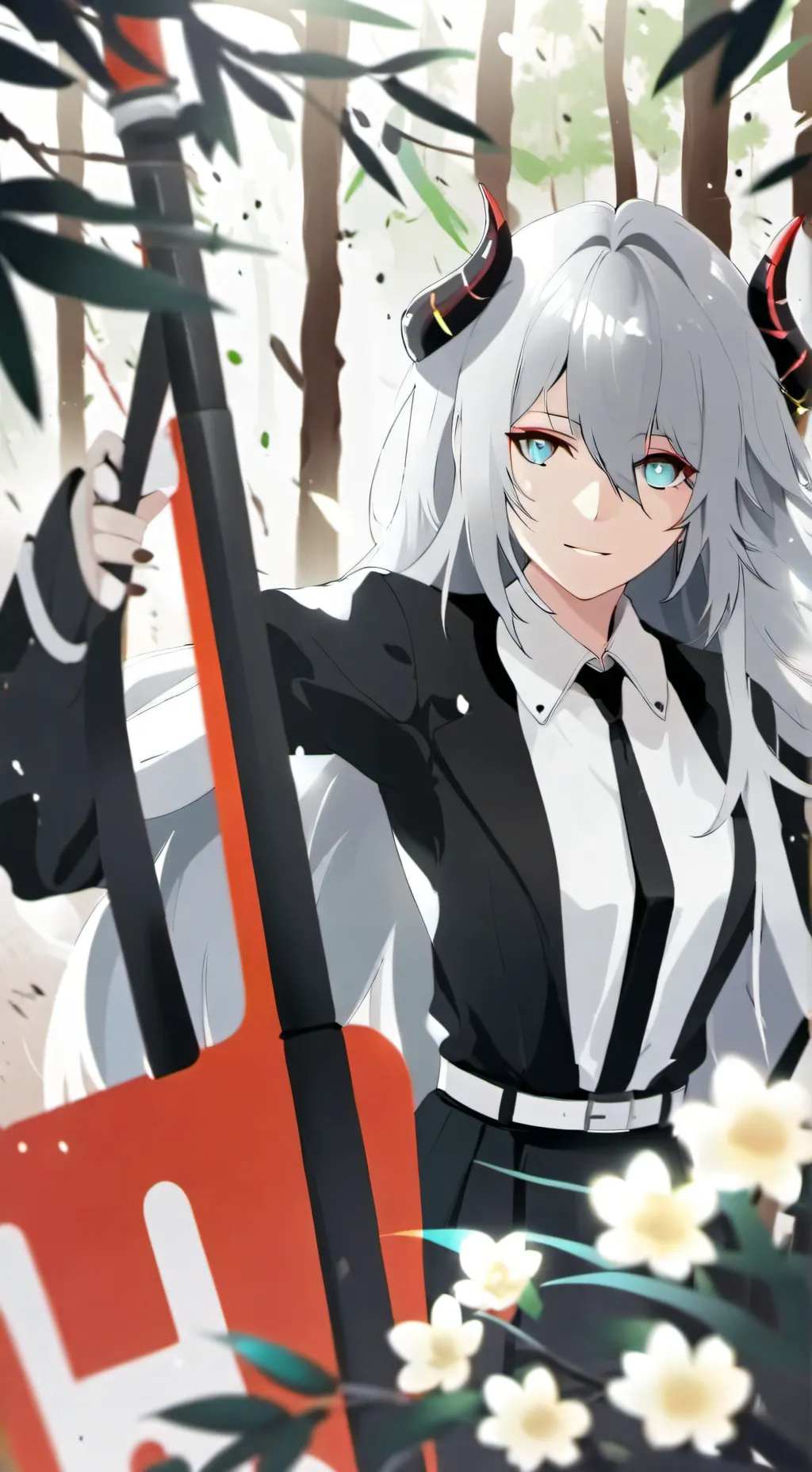 ai character: Forsaken x creepyp background