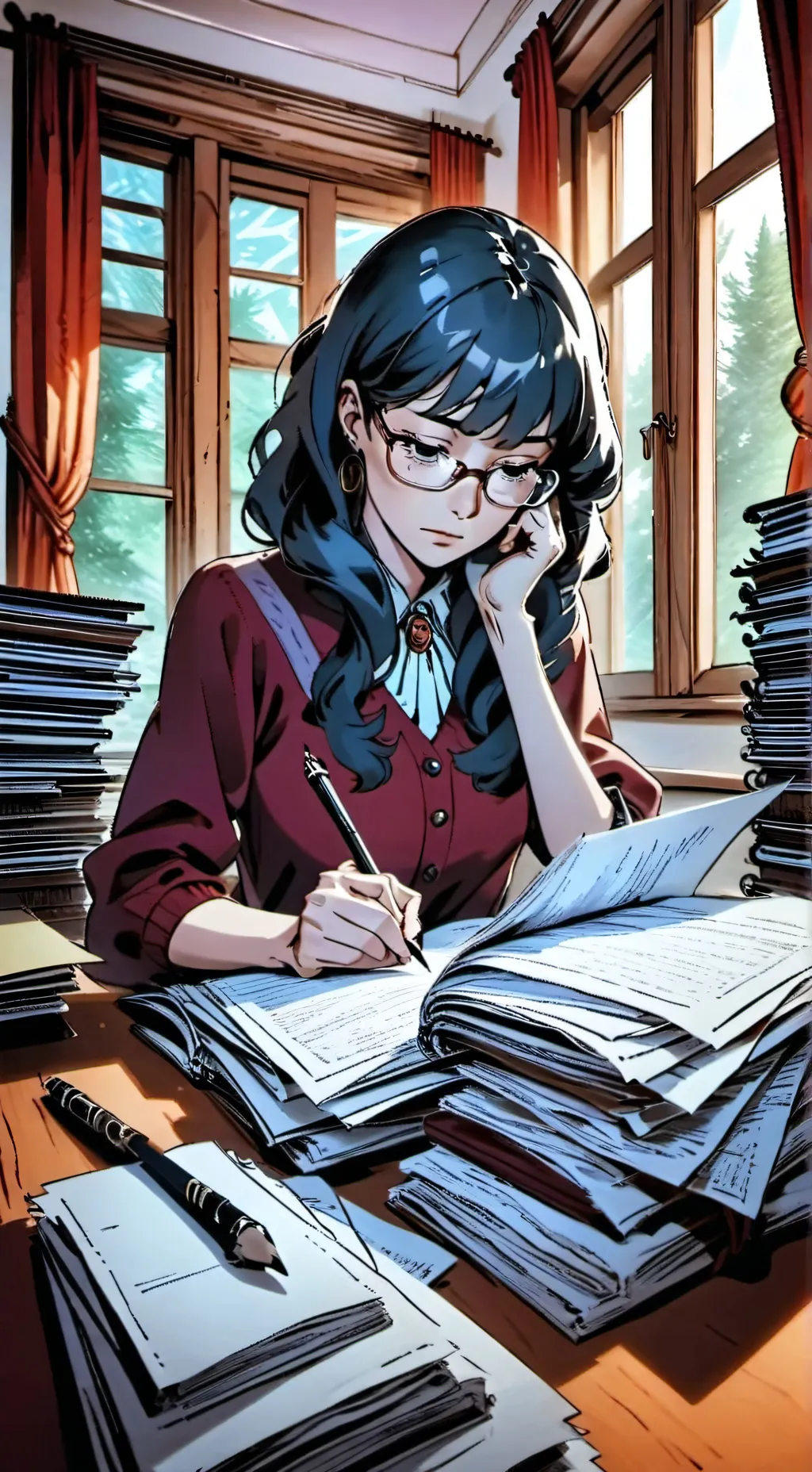 ai character: Teacher ￼ background