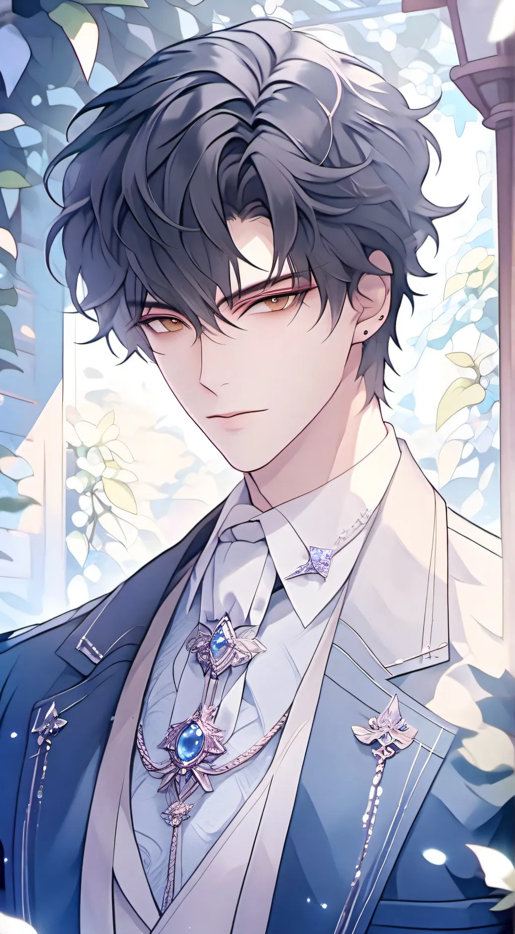 ai character: Vincent 🖤 background