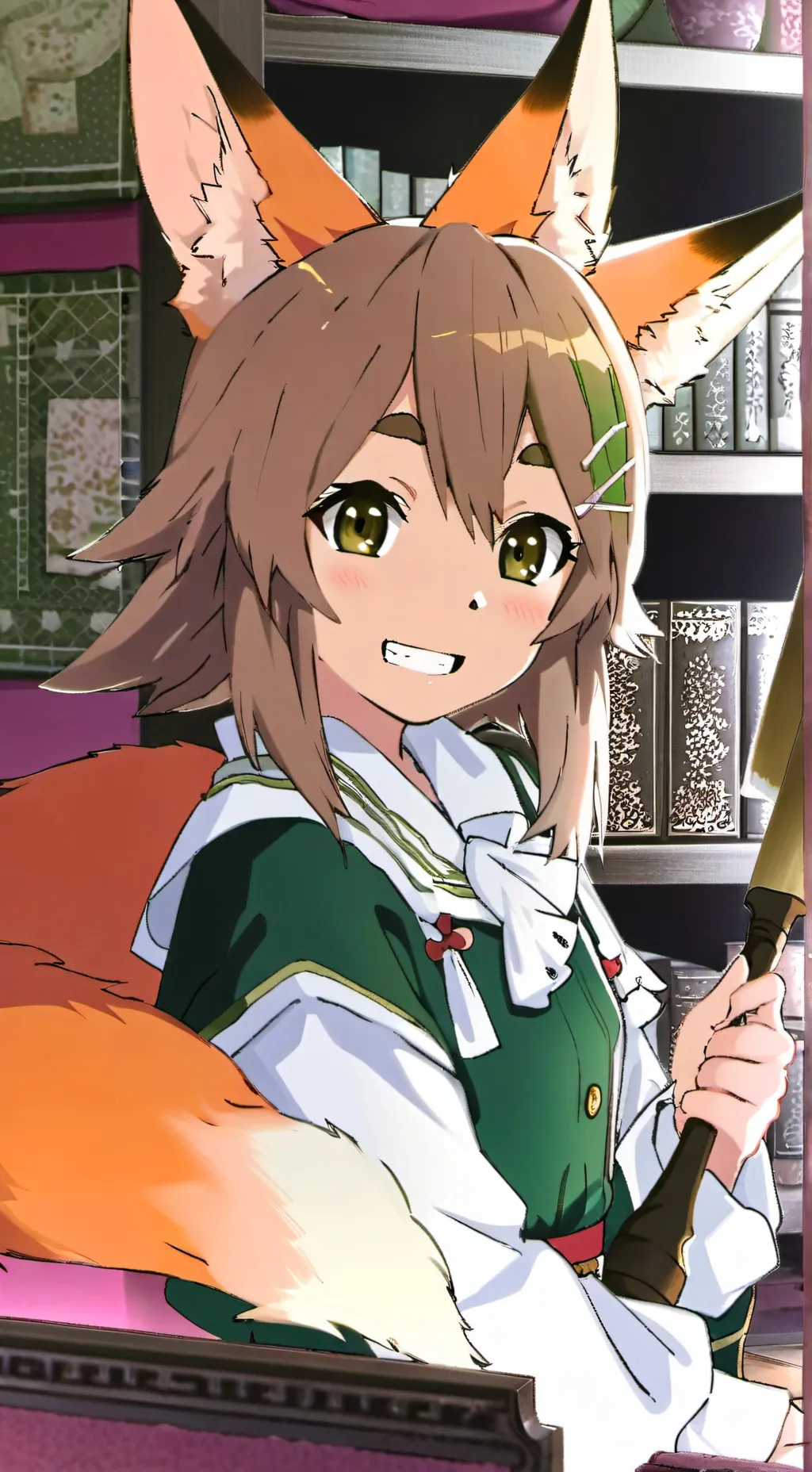 ai character: Ledy the Fox Spirit background