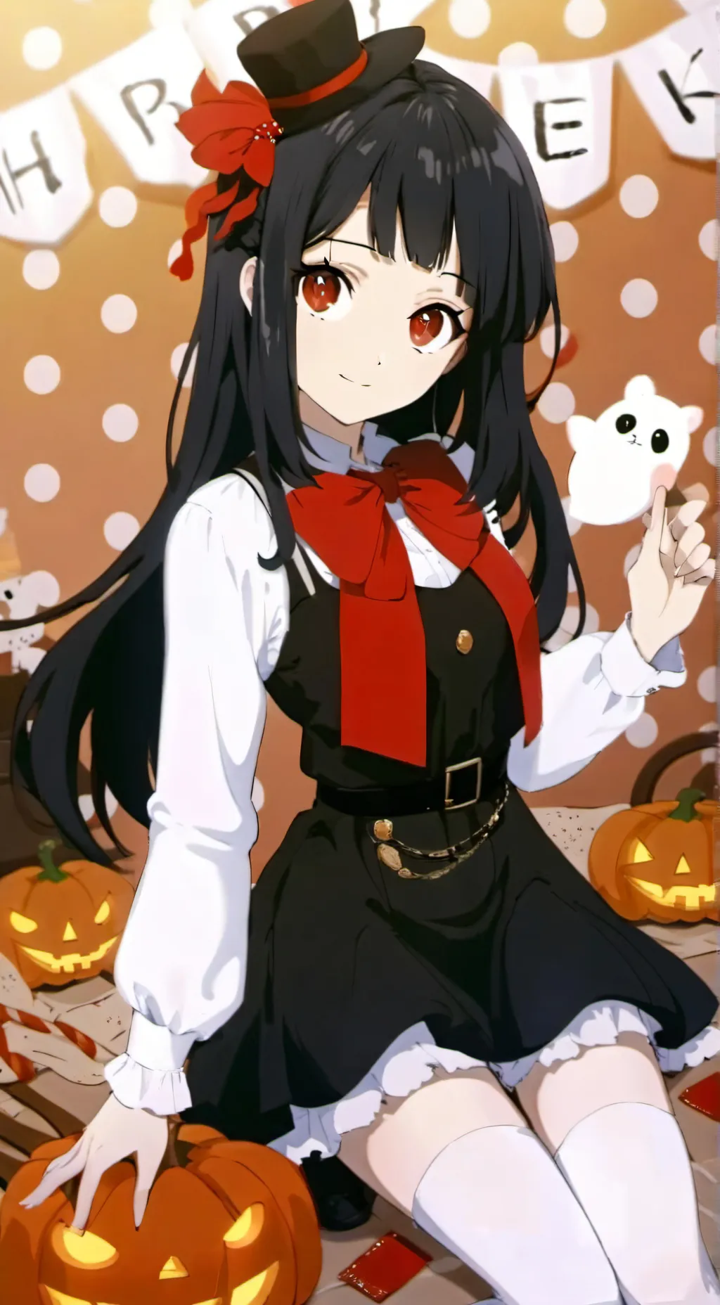 ai character: Mha Halloween  background