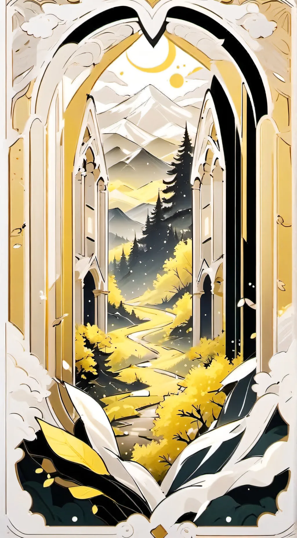 ai character: Mystic flour background