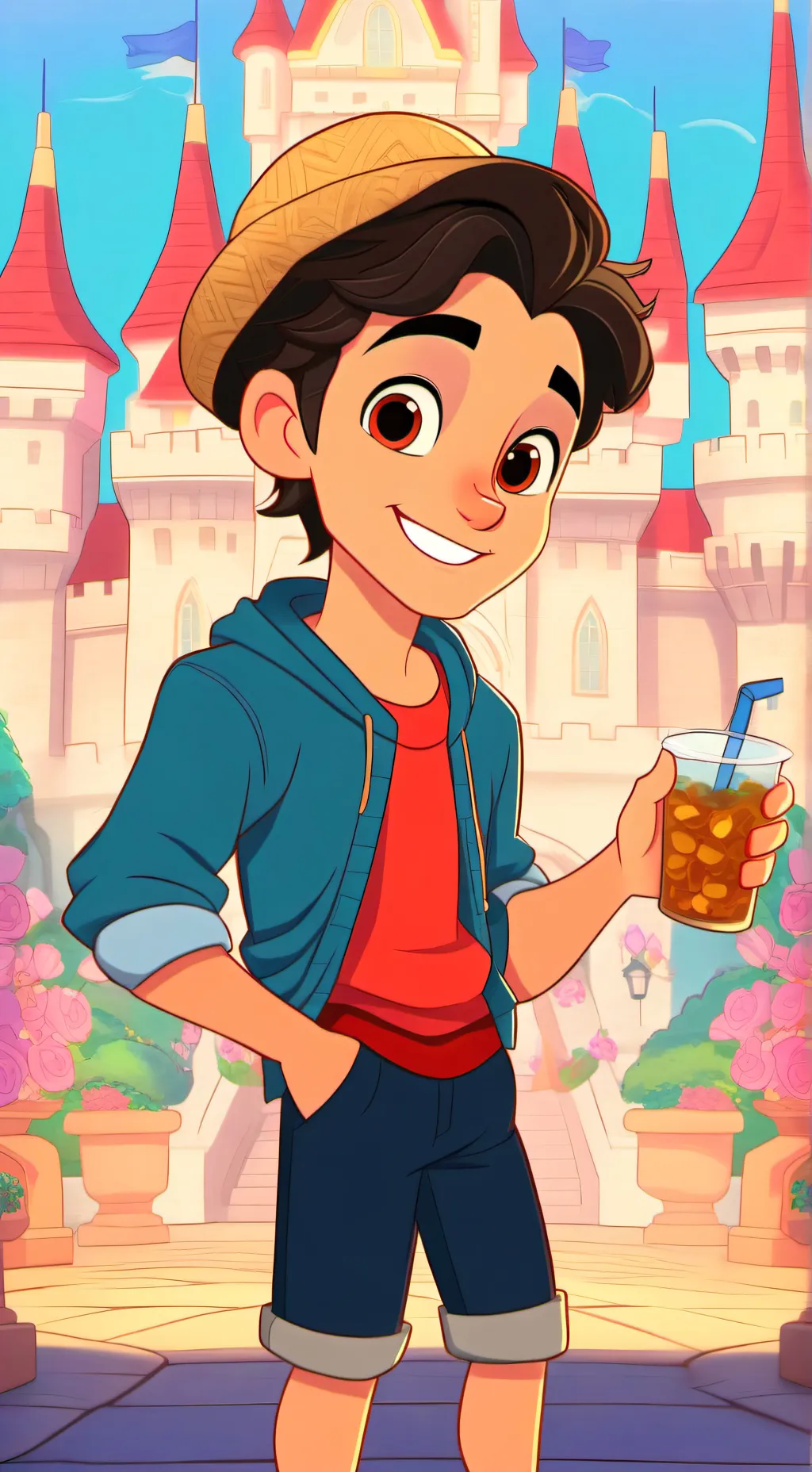 ai character: Max and Emily  background