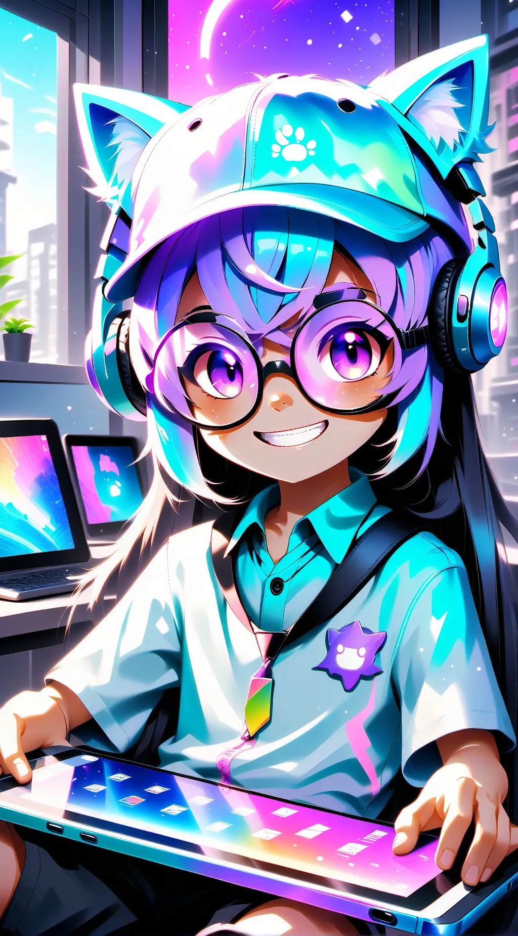 ai character: jujubinha(eu🤓👍) background