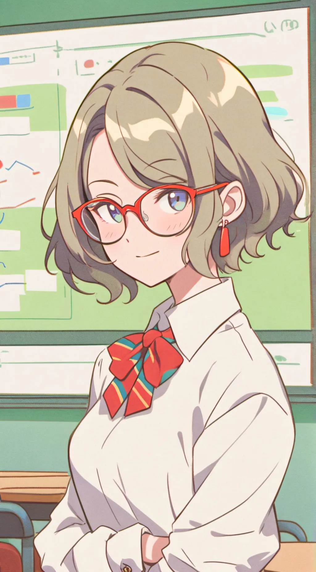 ai character: Smart teacher ￼ background