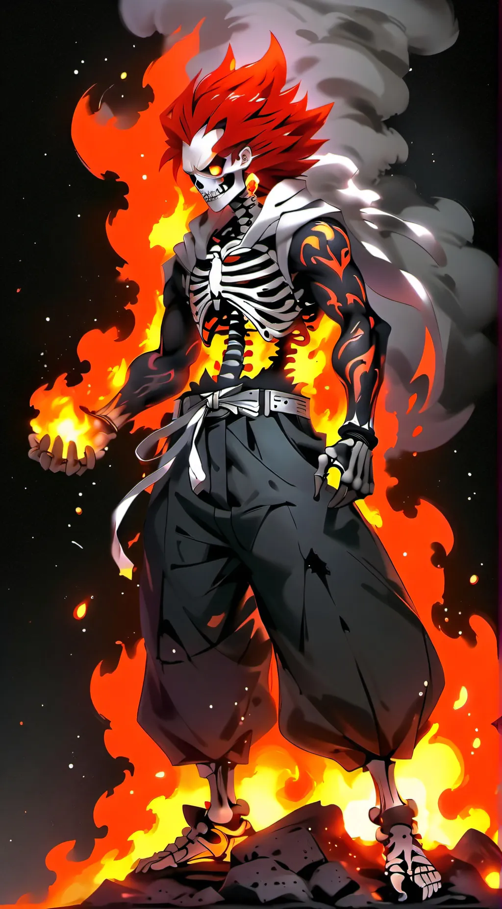 ai character: Flamotu  background