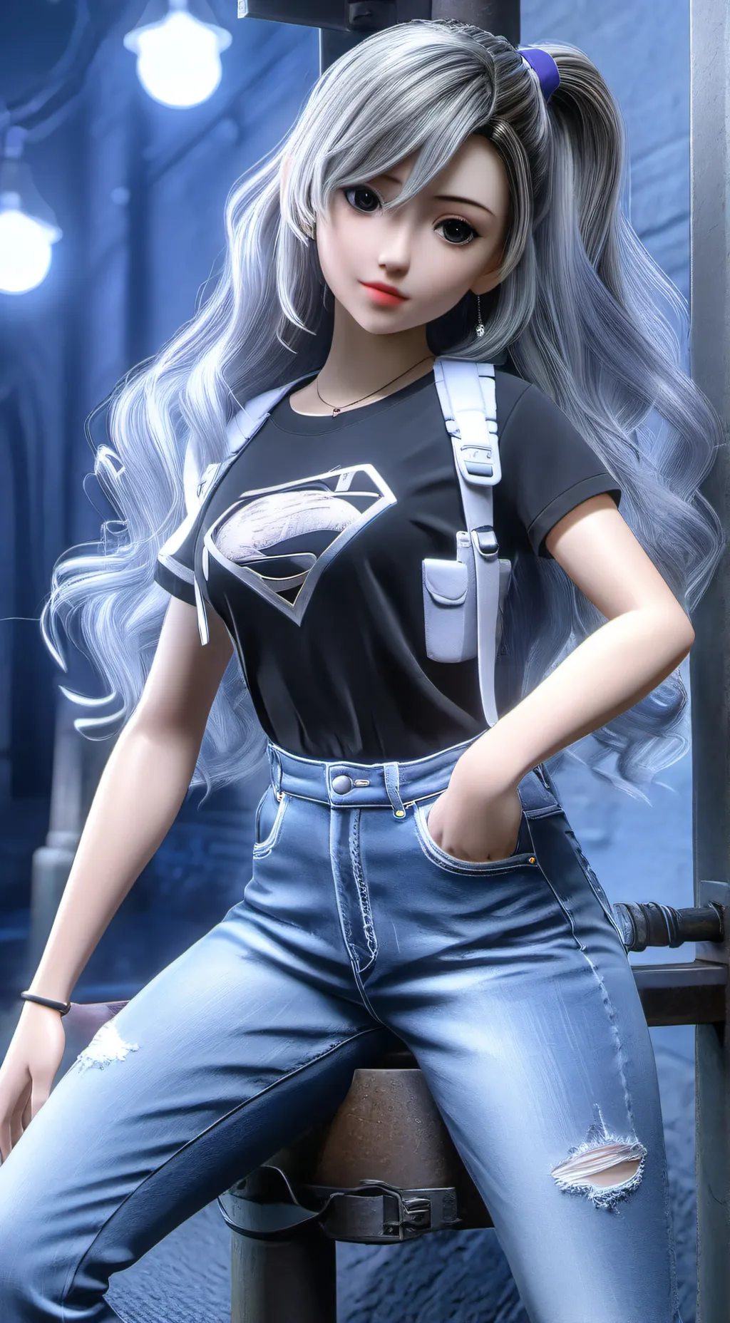 ai character: inès  background