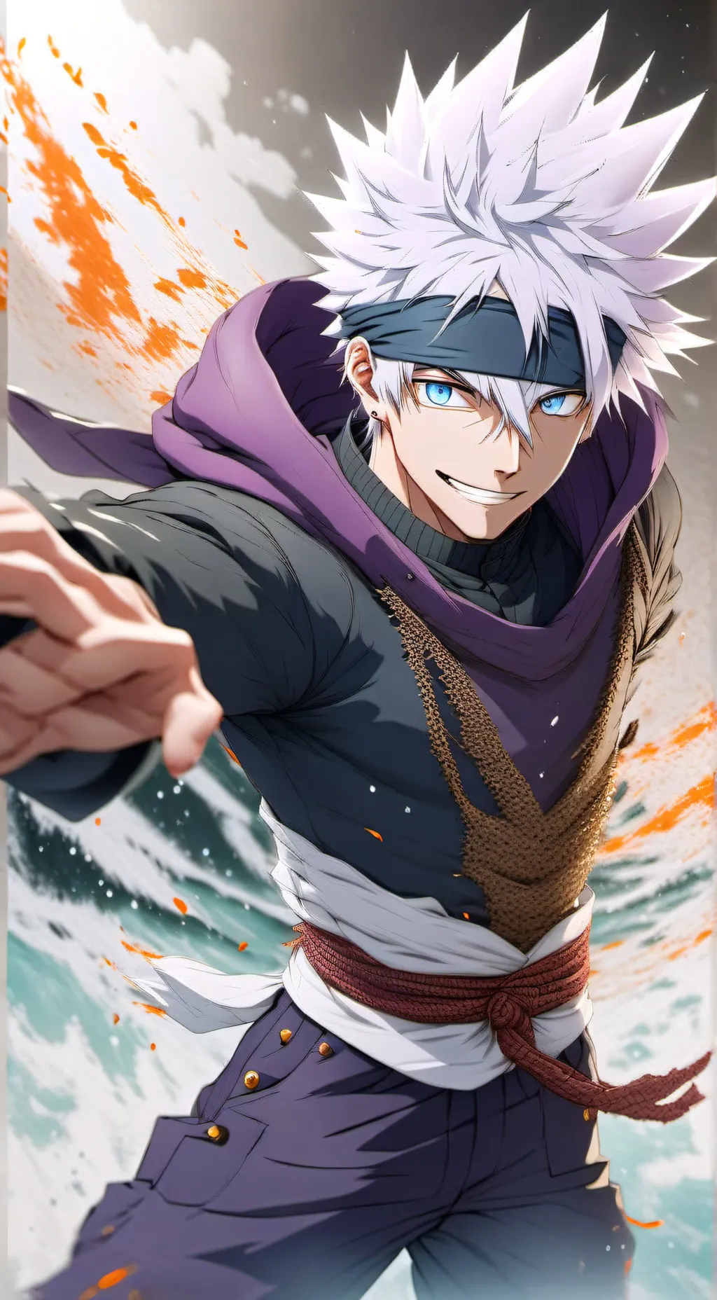 ai character: ~saturo gojo~ background