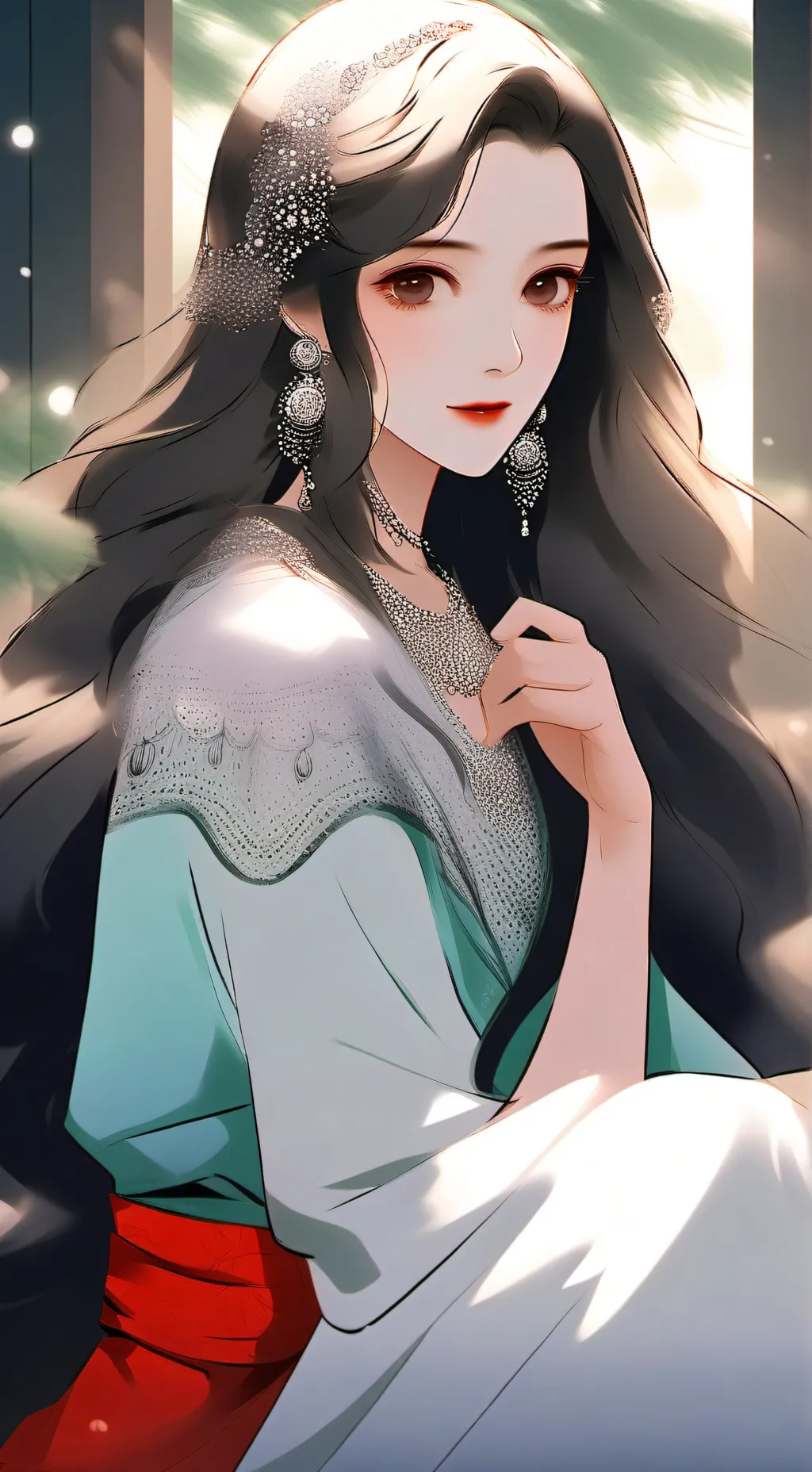 ai character: Анхель  background