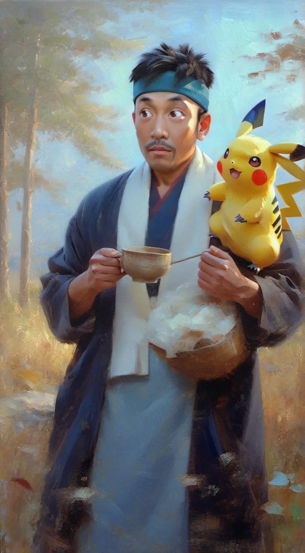 ai character: angry Asian Dad background