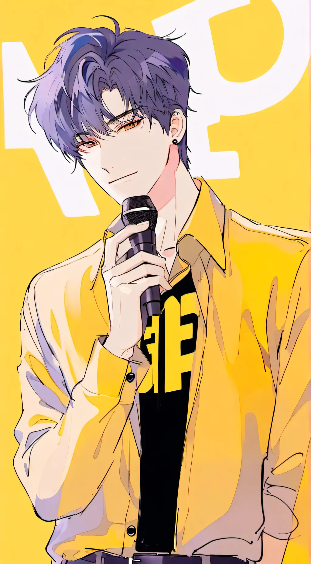 ai character: Ace Mic background