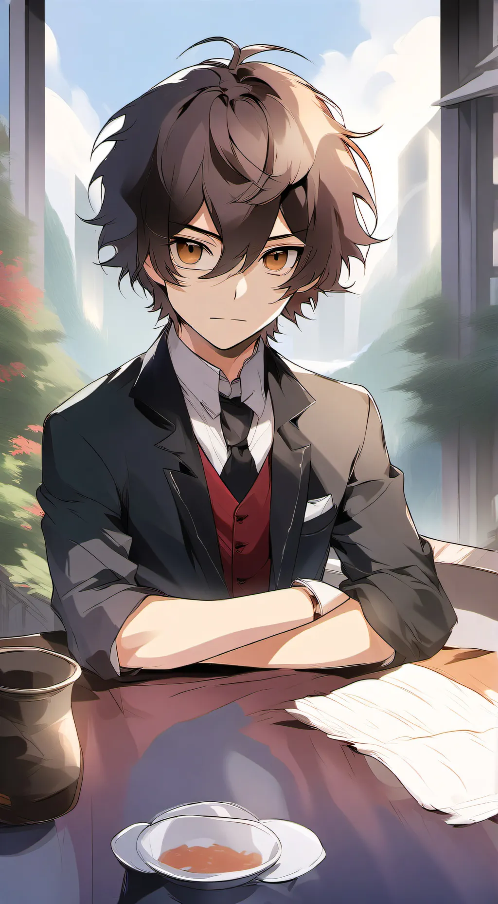 ai character: Dazai background