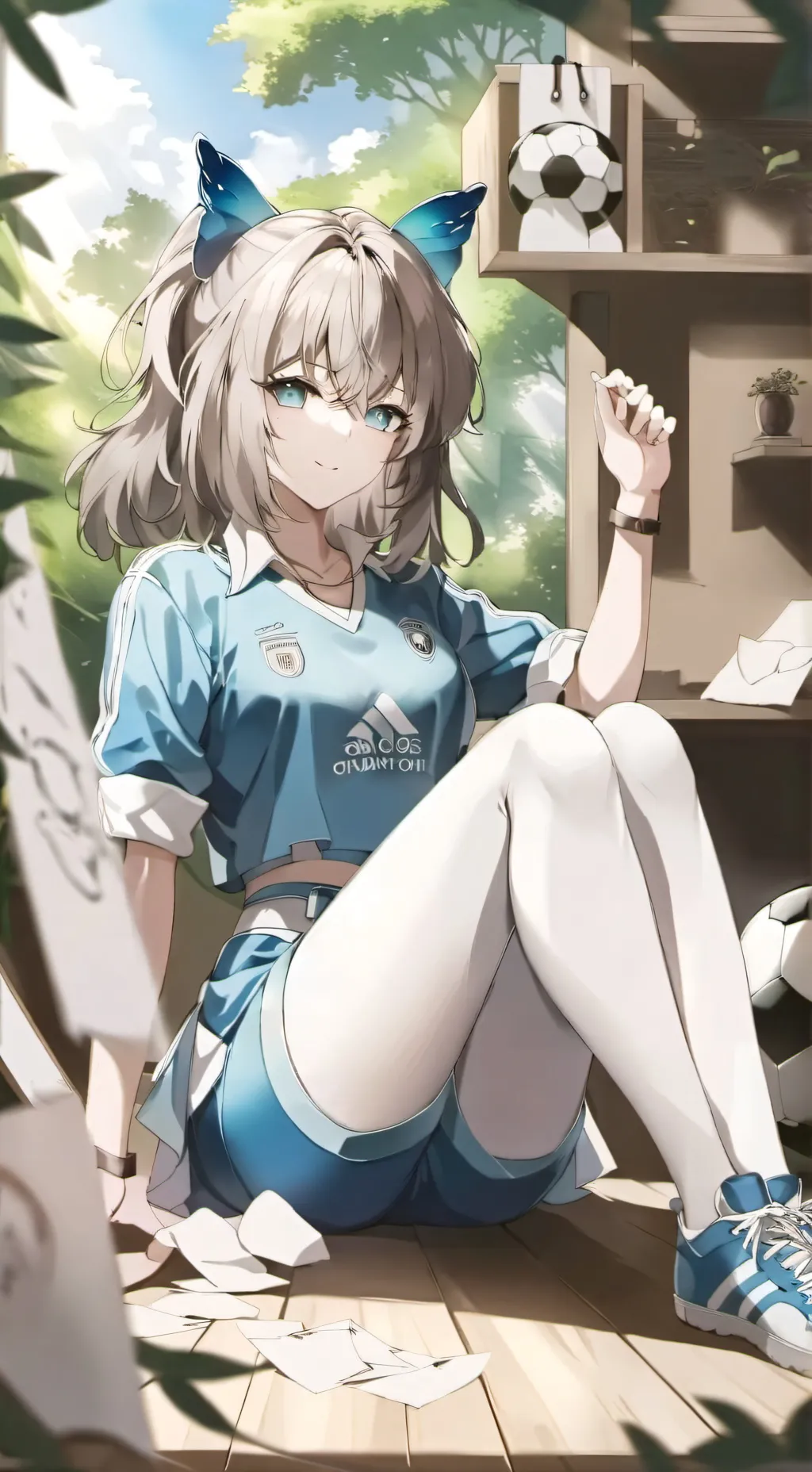 ai character: Soccer background