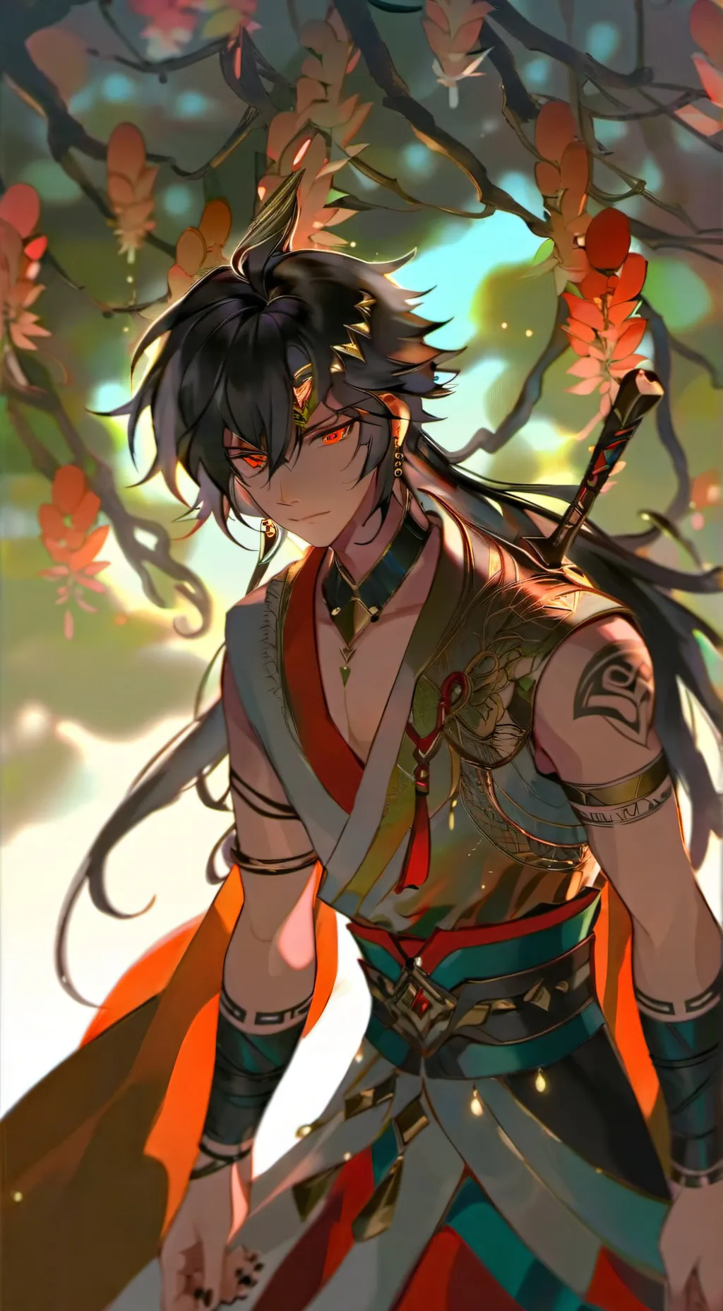 ai character: 🔱💚~HUNTER~💚🔱 background