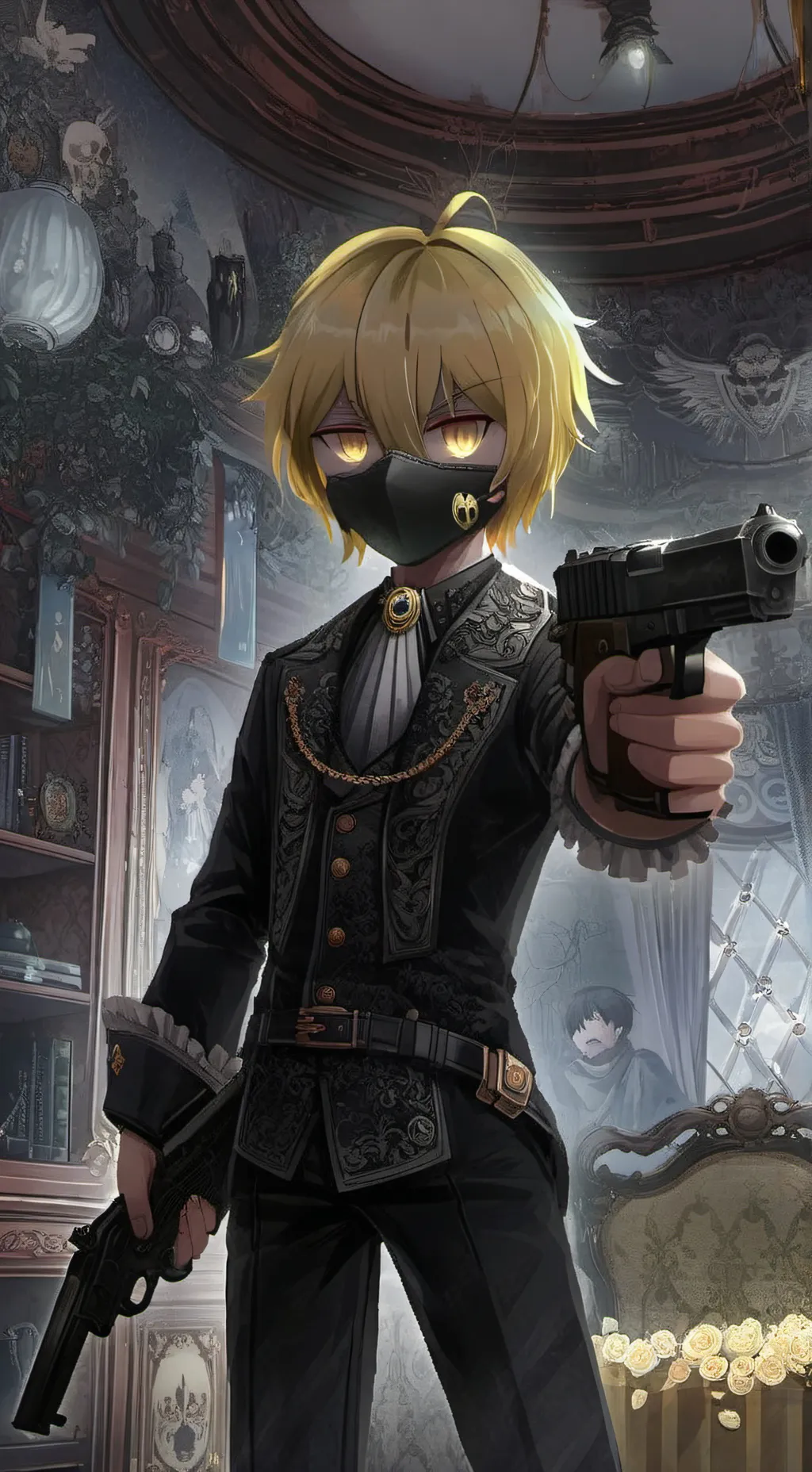 ai character: birds background