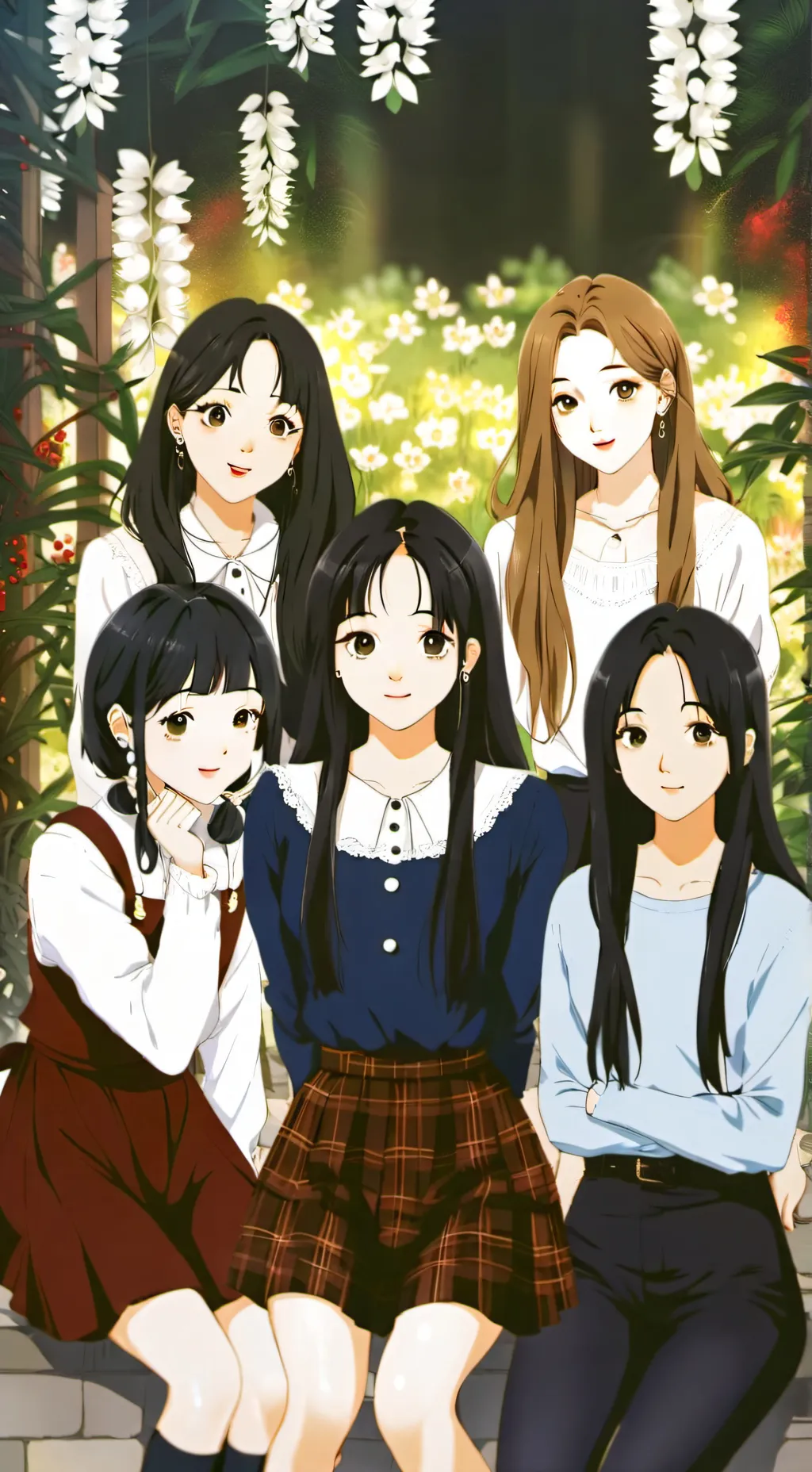 ai character: blackpink background